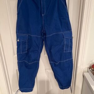 Garage cargo pants size medium royal blue